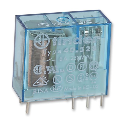 Relay pcb dpco 24vdc - 5a,
